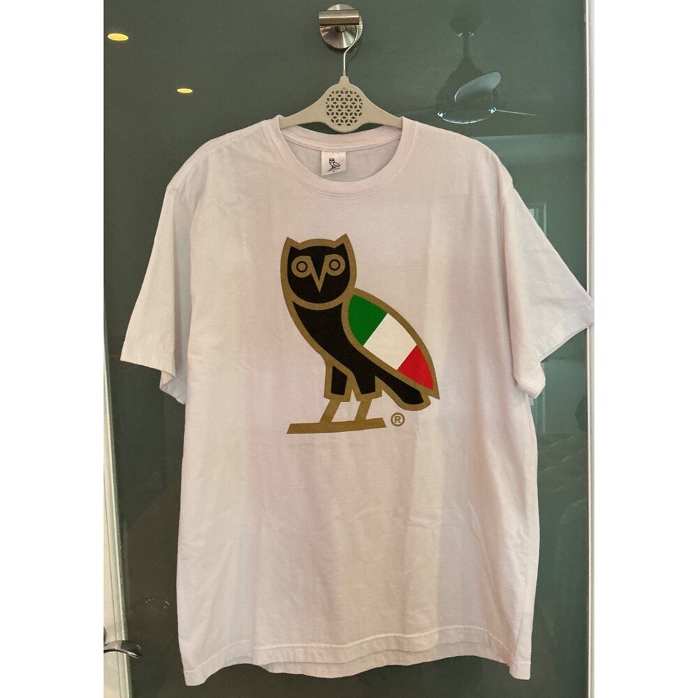 October’s Very Own OVO Italy Flag T-Shirt -White- Large